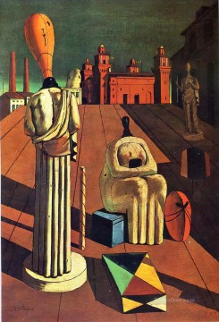 ジョルジョ・デ・キリコ Painting - 不穏なミューズ 1918年 ジョルジョ・デ・キリコ 形而上学的シュルレアリスム
